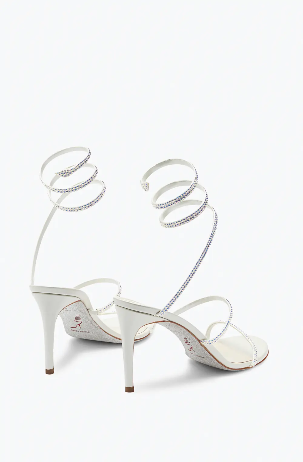 Rene Caovilla Satin Jewel Sandals Cleo