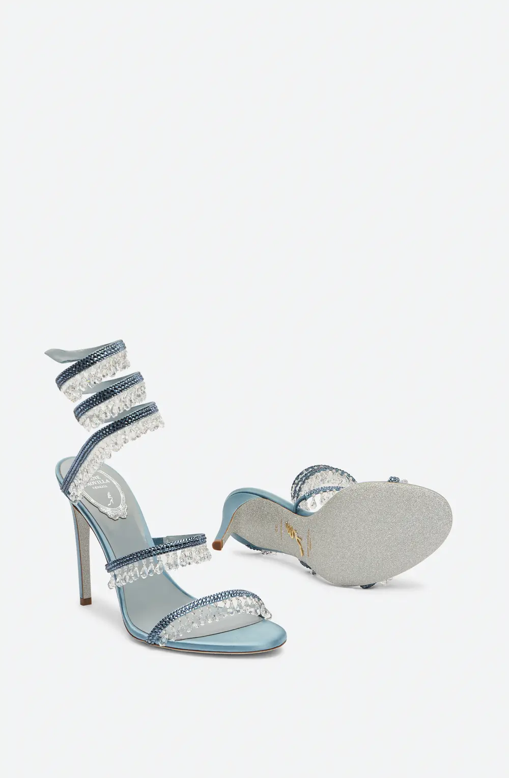 Rene Caovilla Chandelier Cerulean Sandal 105
