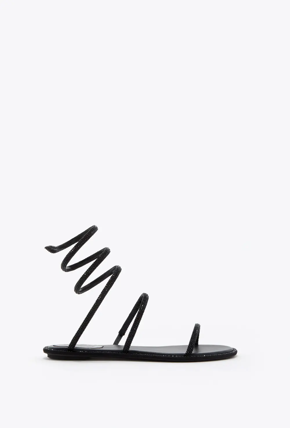 Rene Caovilla CLEO BLACK FLAT SANDAL 10