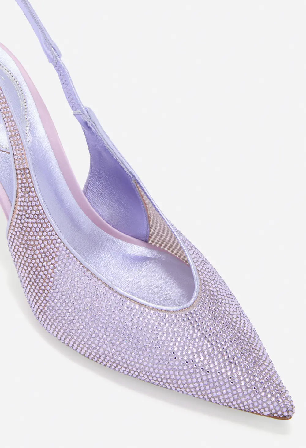 Rene Caovilla JINNY METALLIC VIOLET SLINGBACK 80