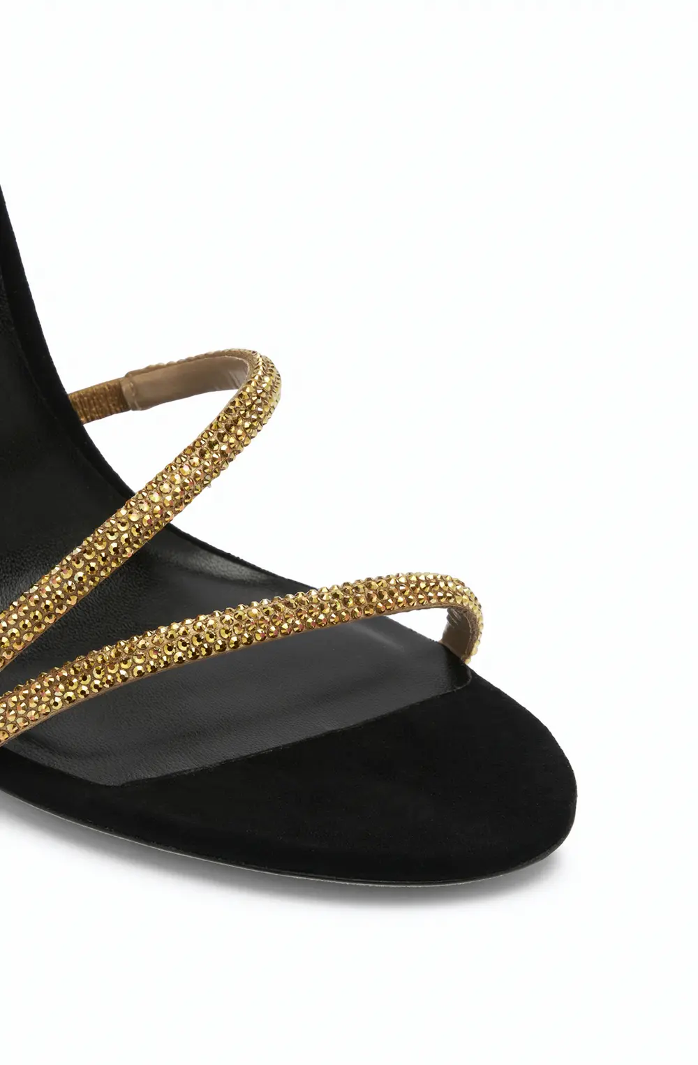 Rene Caovilla MARGOT BLACK JEWEL SANDALS SNAKE
