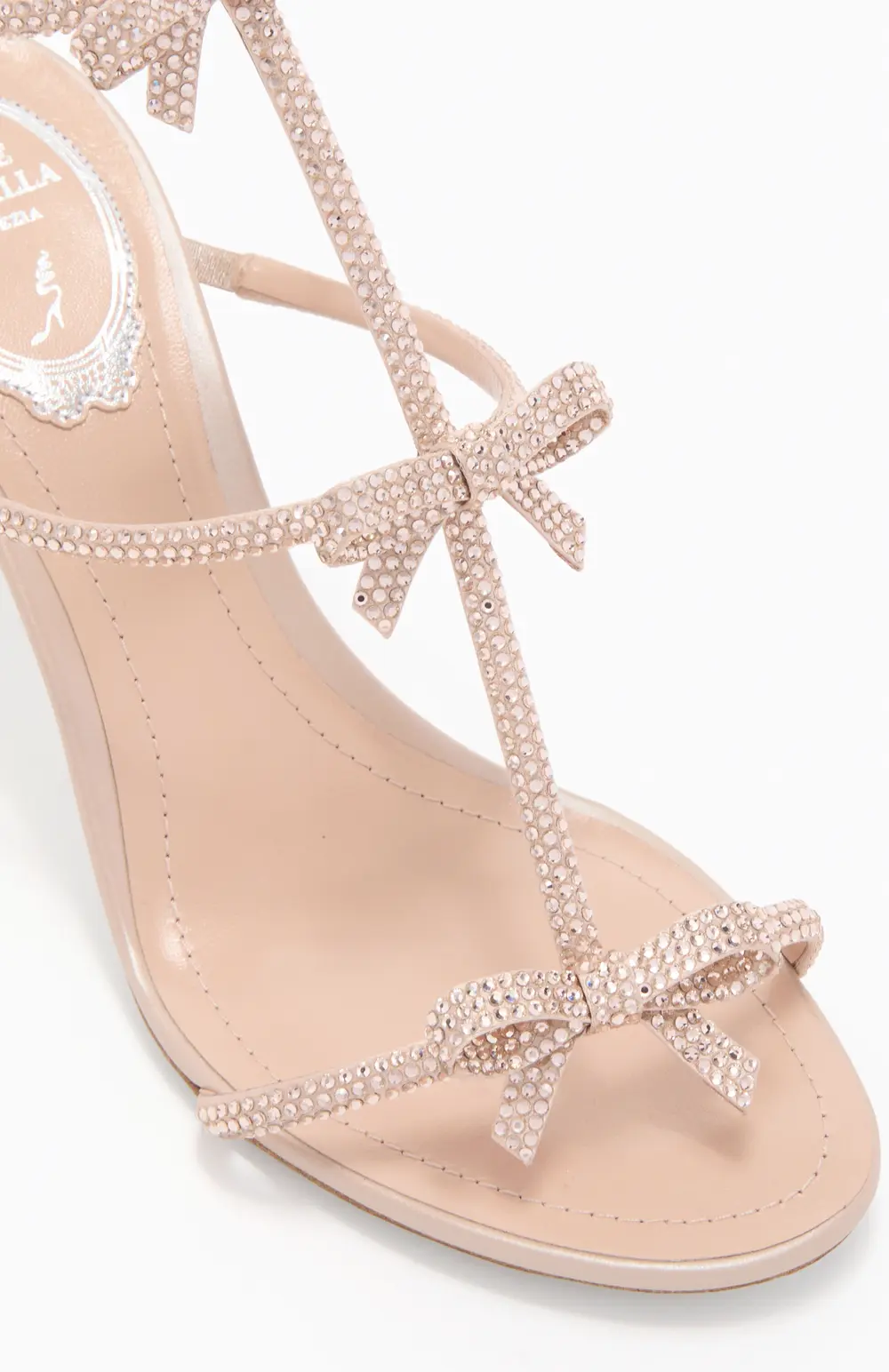 Rene Caovilla CATERINA BLUSH PINK SANDAL 80