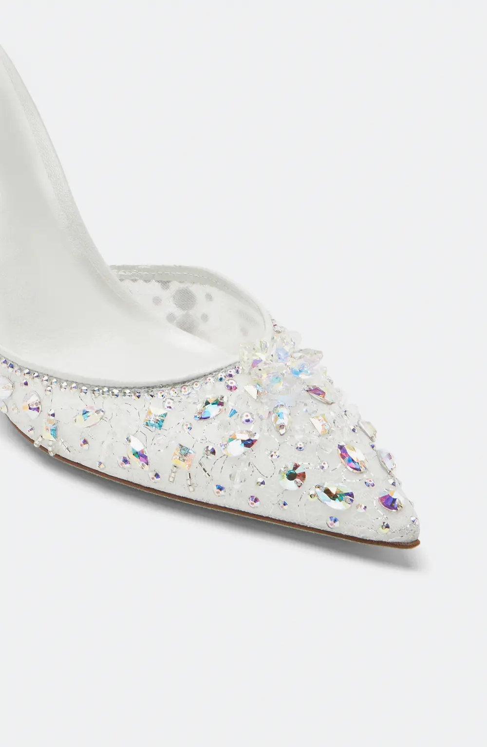 Rene Caovilla Chandelier White Pump 80