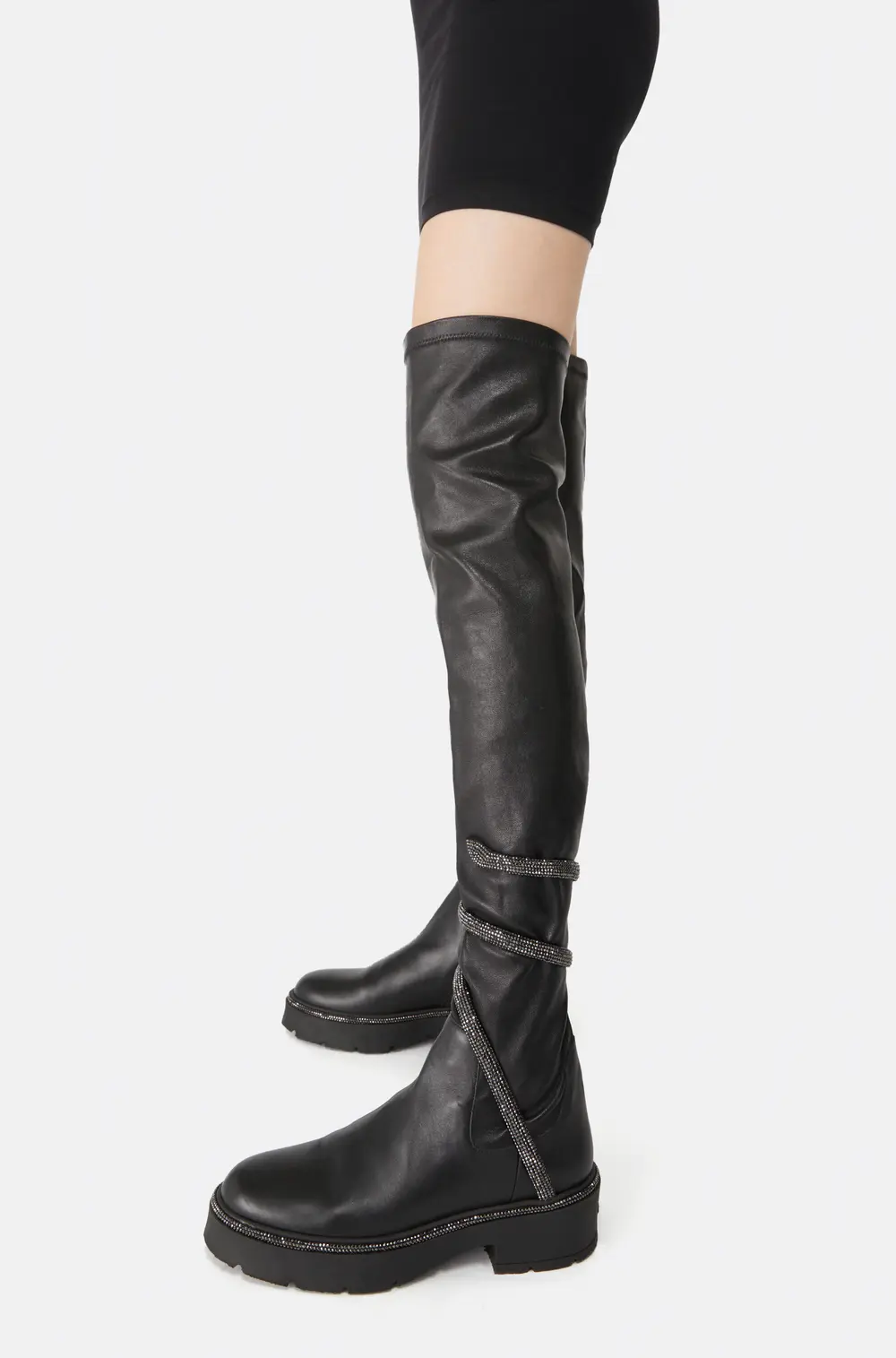 Rene Caovilla CLEO BLACK CUISSARD BOOT 50
