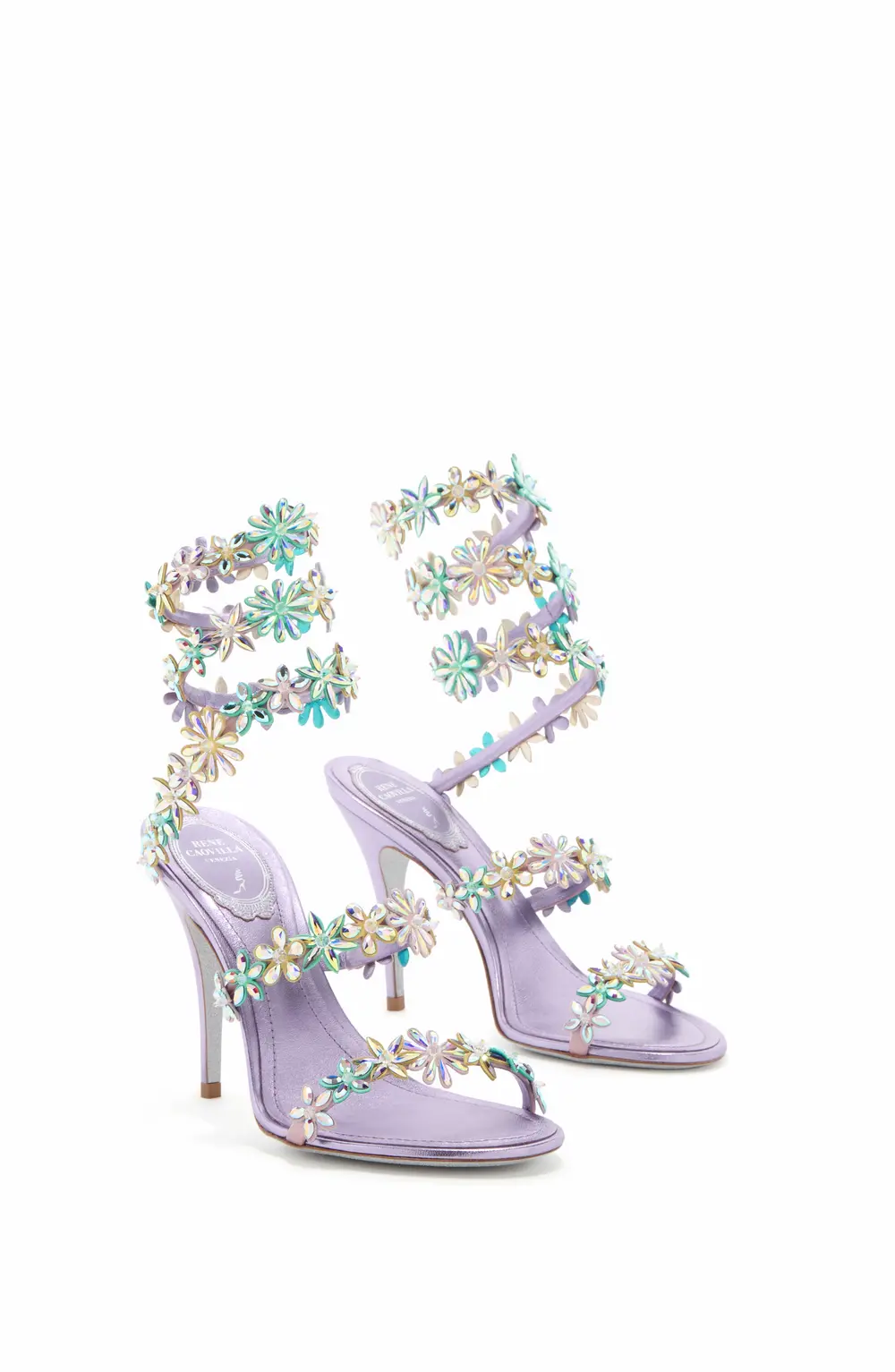 Rene Caovilla EVA LILAC SANDAL 100