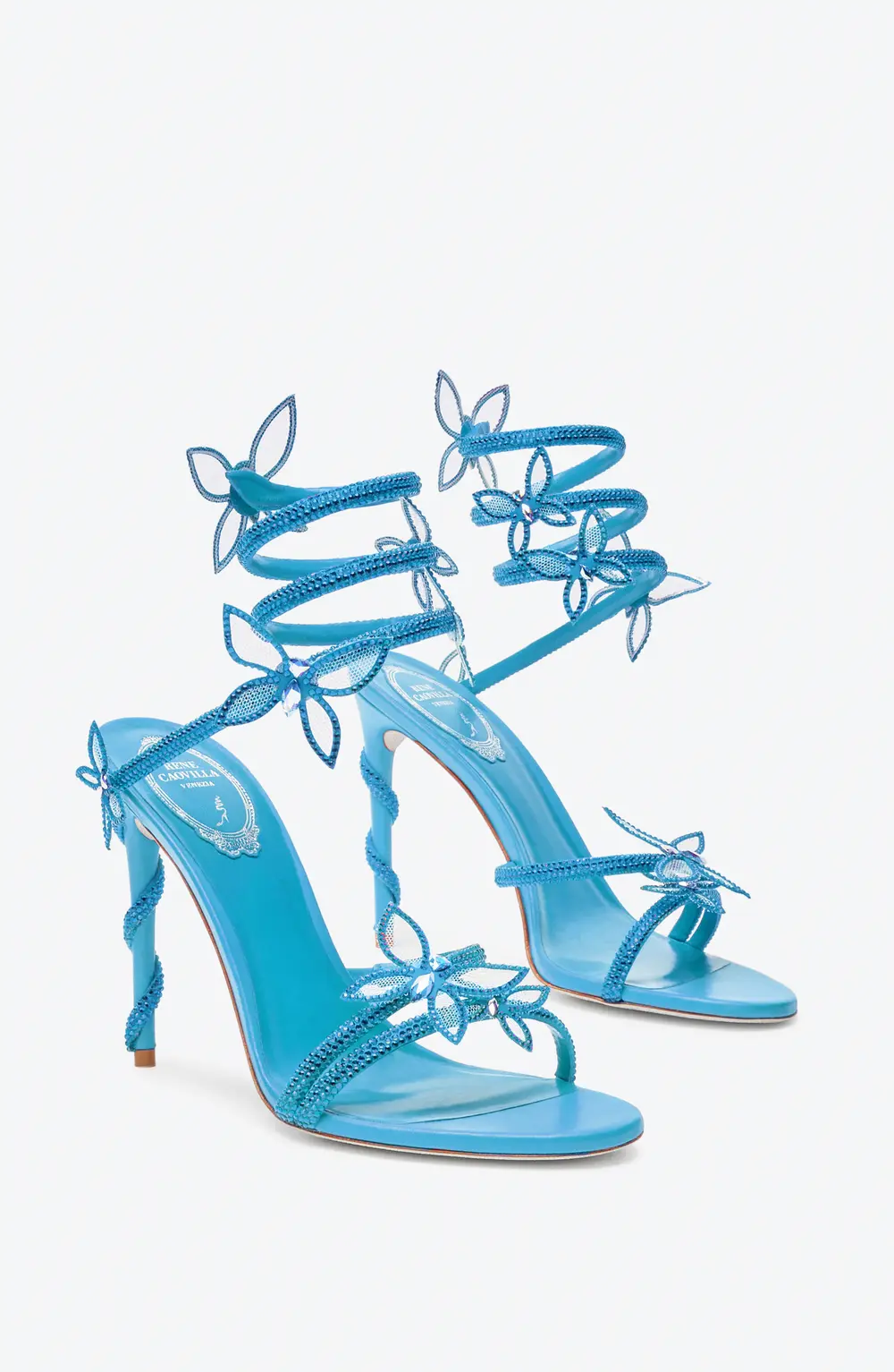 Rene Caovilla Margot Turquoise Butterfly Sandal 105