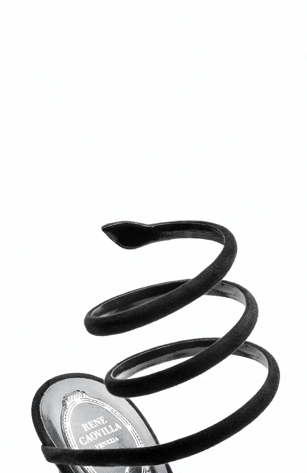Rene Caovilla Cleo Black Suede Sandal 105