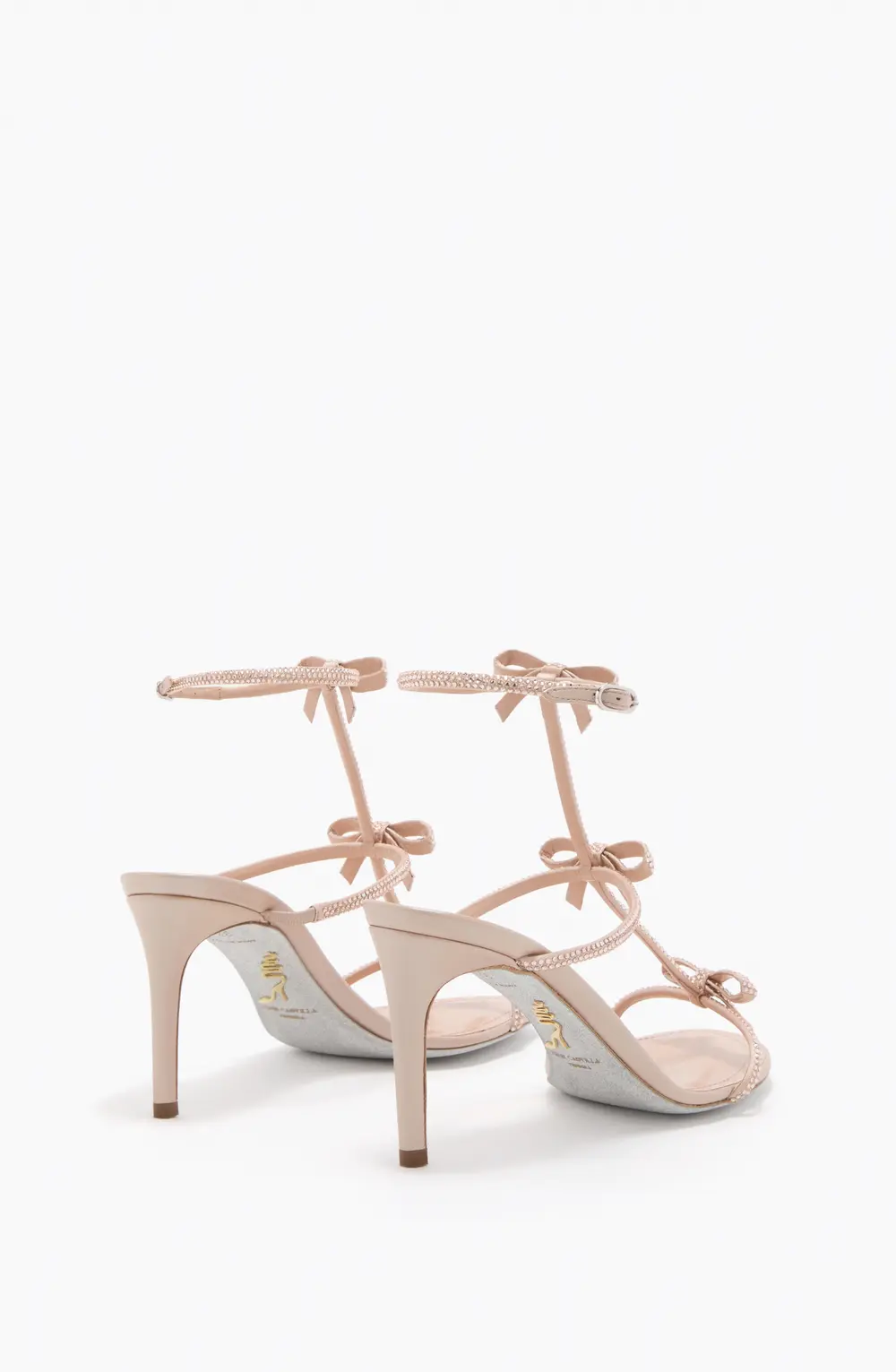 Rene Caovilla CATERINA BLUSH PINK SANDAL 80