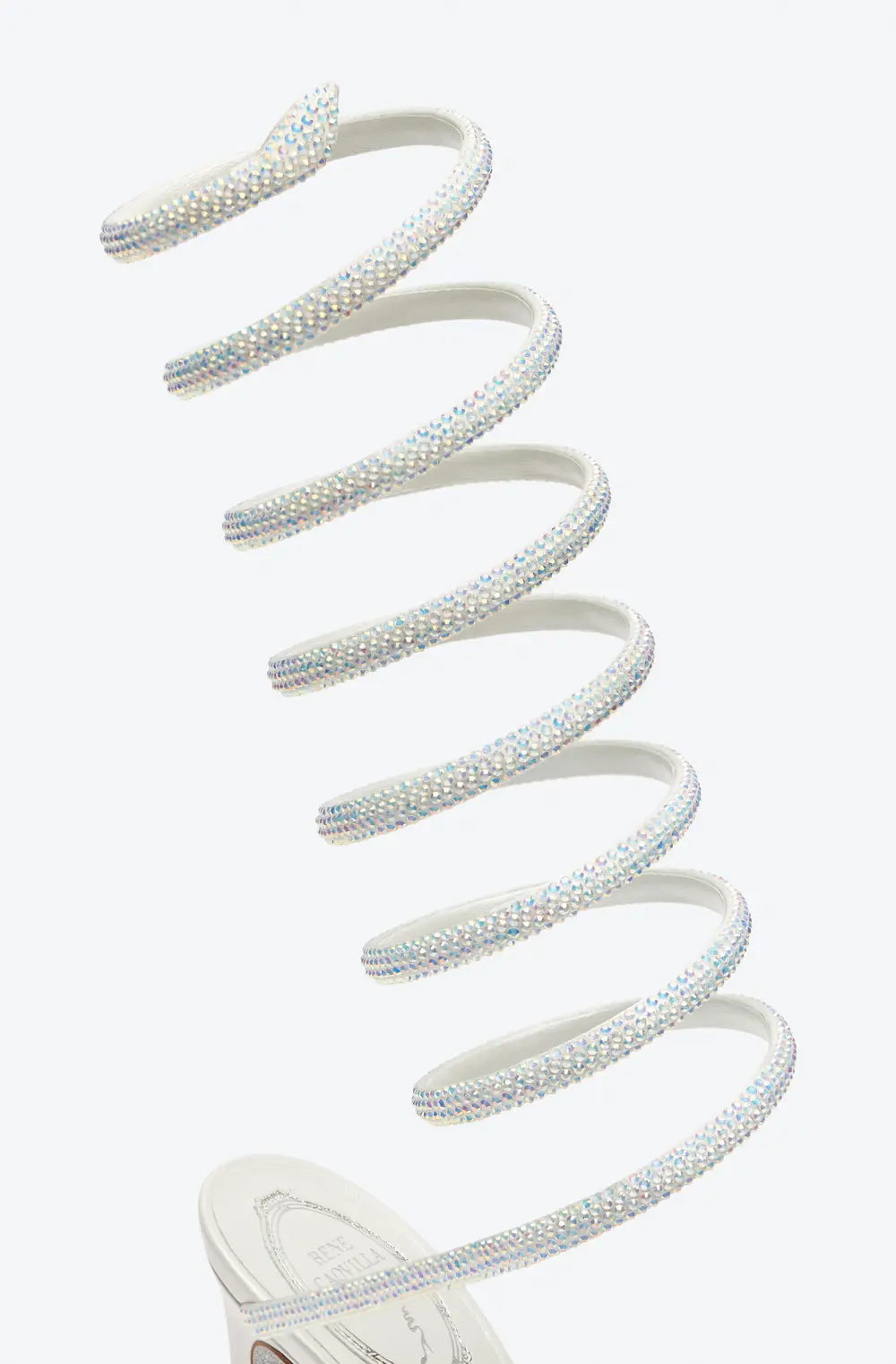 Rene Caovilla Super Cleo White Sandal 105