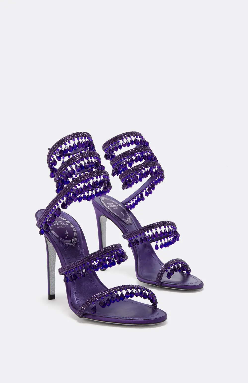 Rene Caovilla CHANDELIER PURPLE SANDAL 105