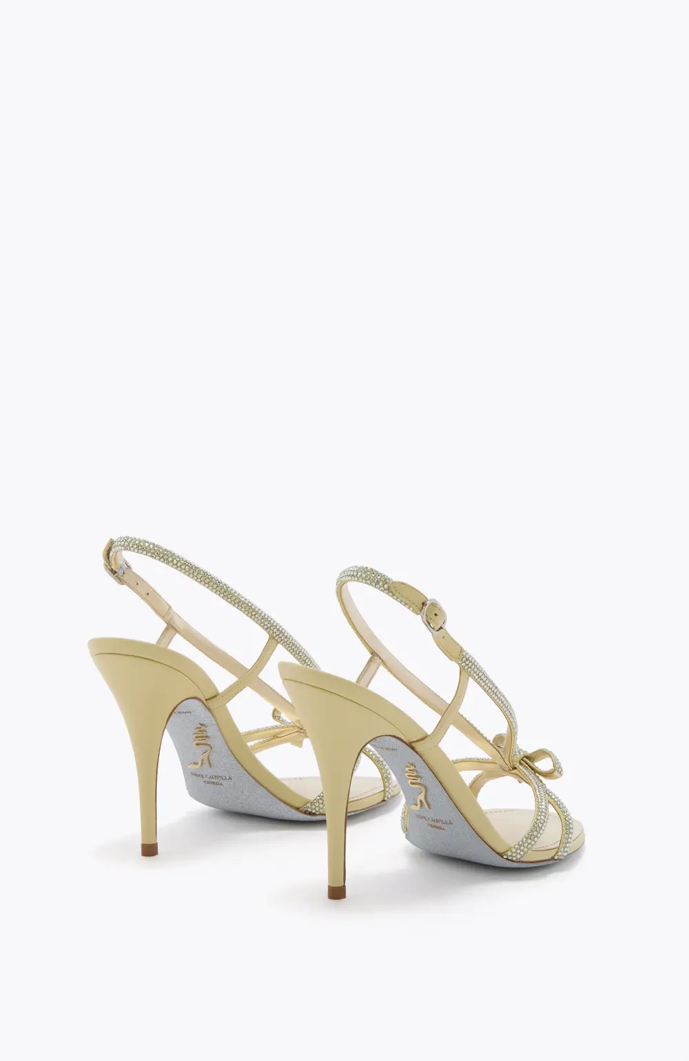 Rene Caovilla LYNETTE BUTTER YELLOW SANDAL 100