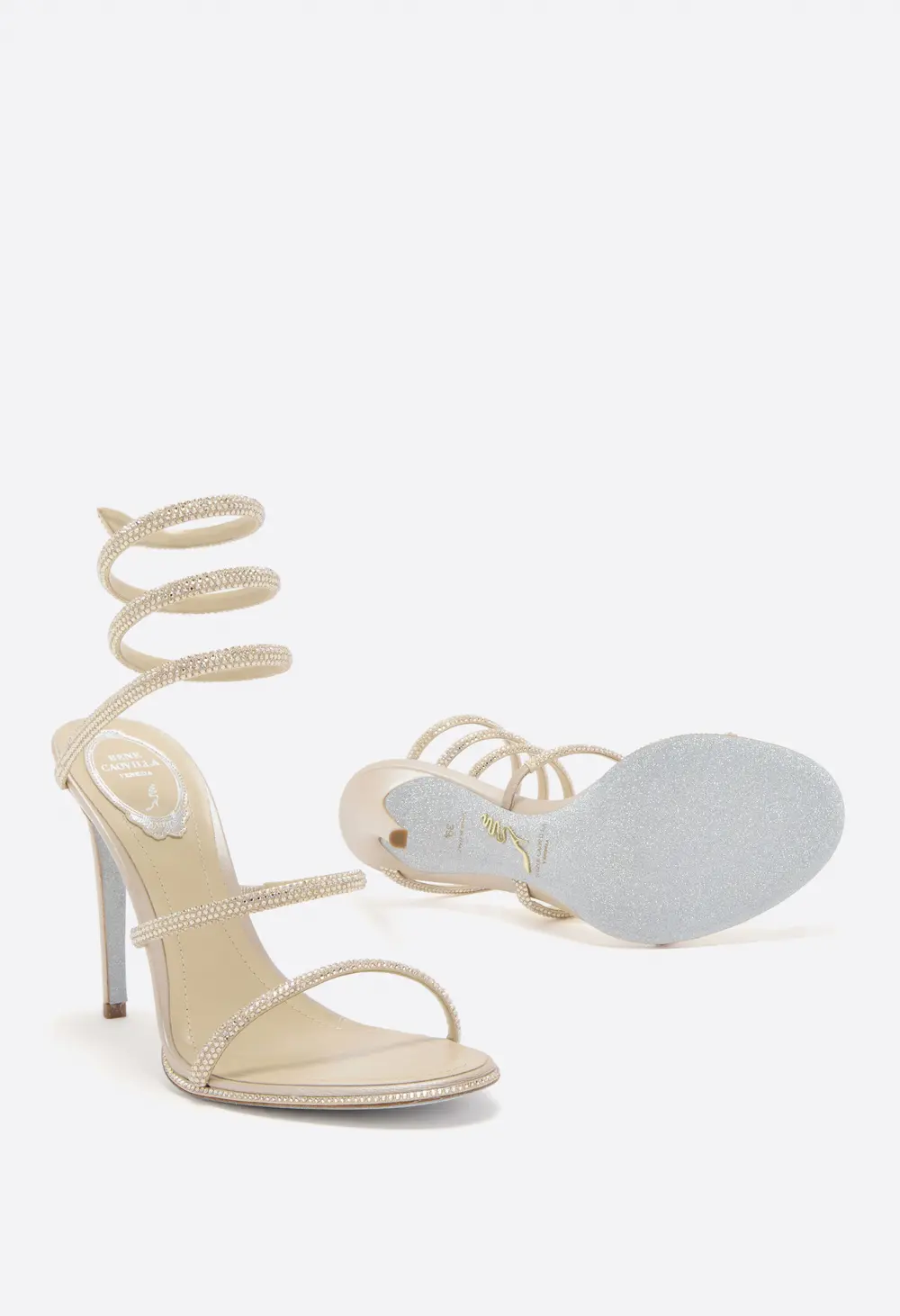 Rene Caovilla CLEO CHAMPAGNE SANDAL 105