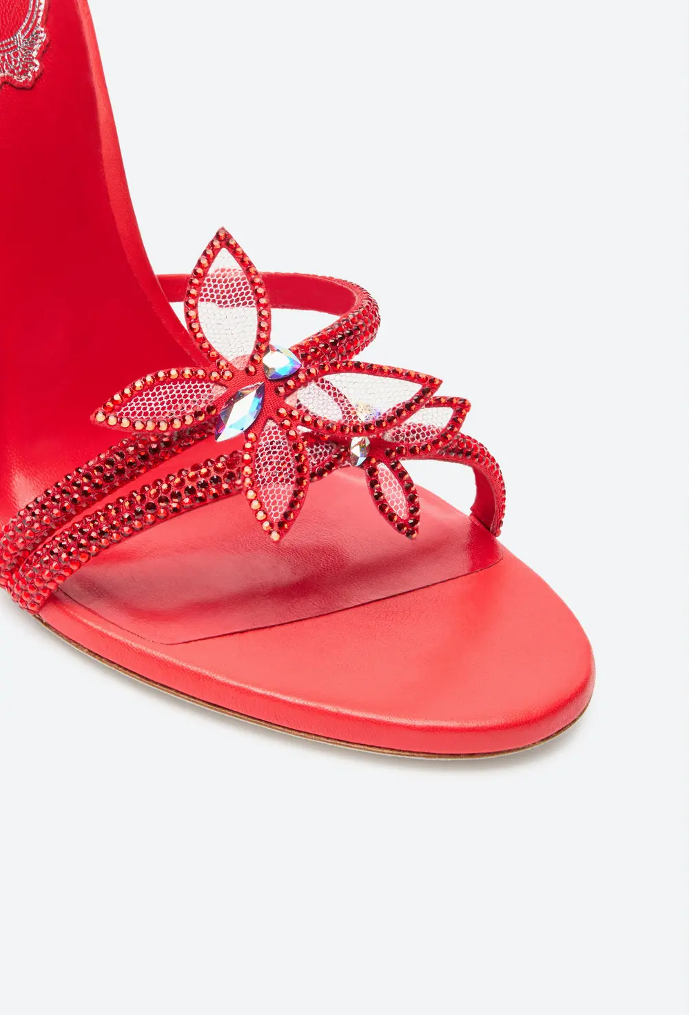 Rene Caovilla Margot Red Butterfly Sandal 105