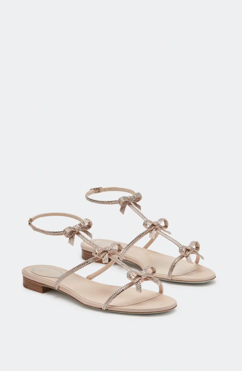 Rene Caovilla CATERINA NUDE FLAT SANDAL 10
