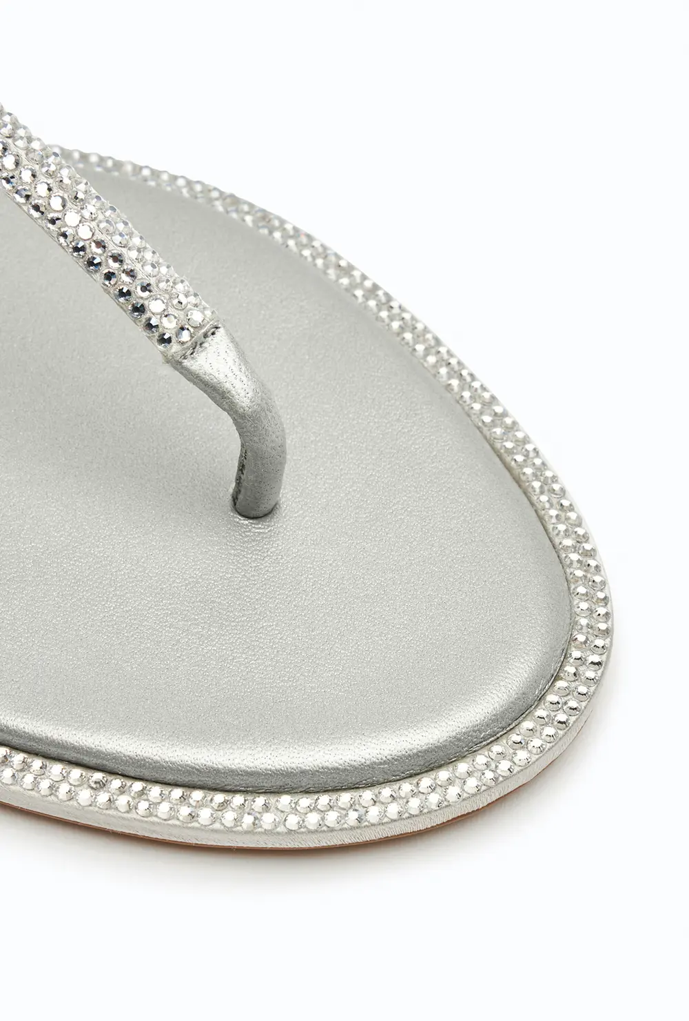 Rene Caovilla DIANA CRYSTAL GRAY SANDAL 10