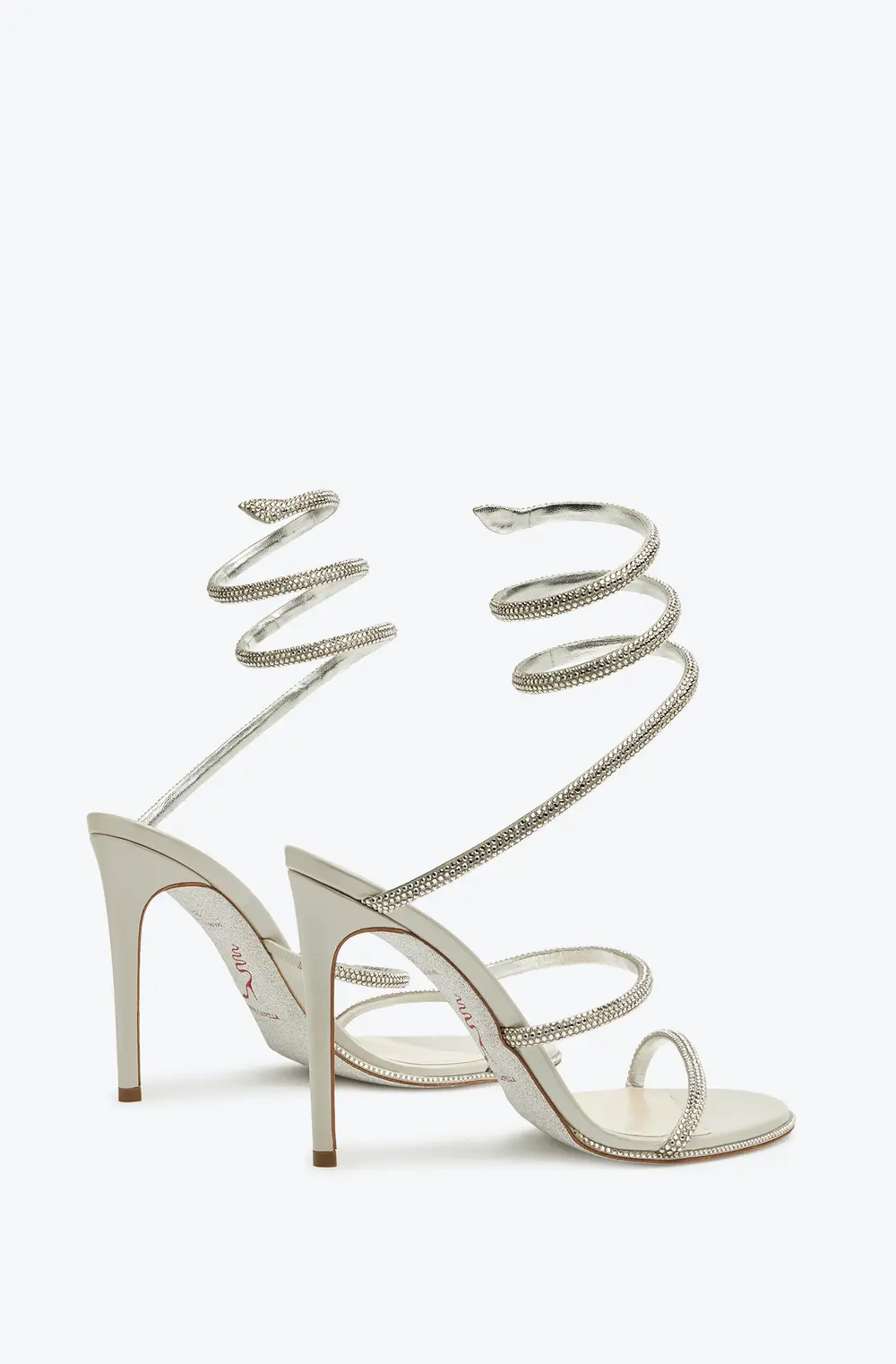 Rene Caovilla Evening Satin Sandals Cleo
