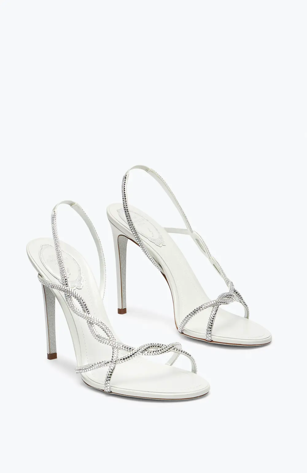 Rene Caovilla BRAID IVORY SANDAL 105
