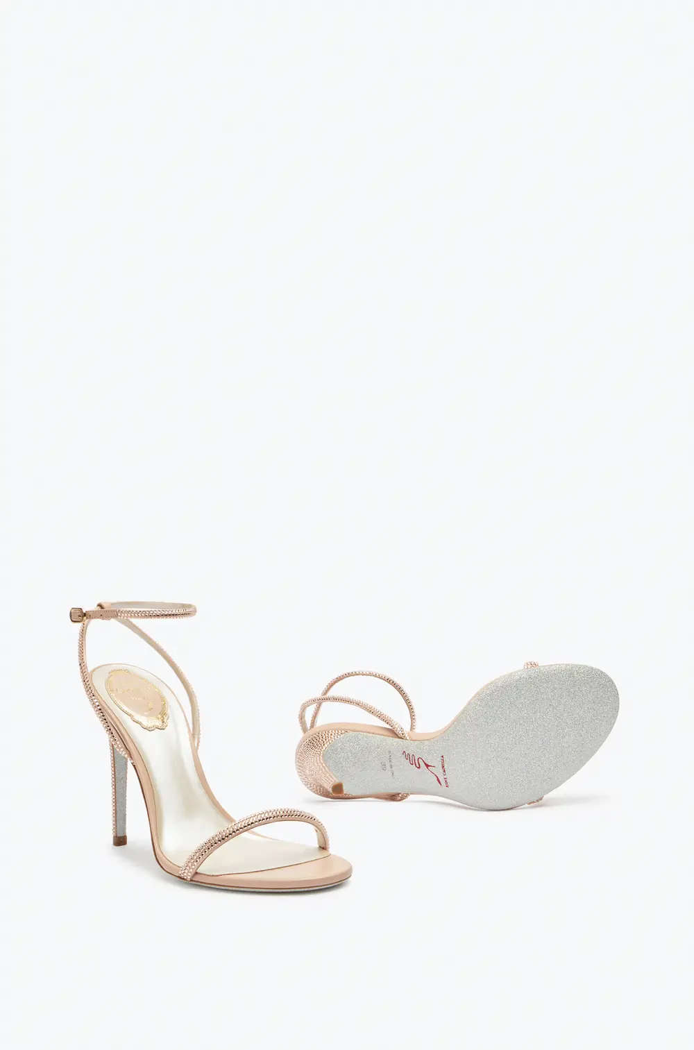 Rene Caovilla Ellabrita Nude Sandal 105