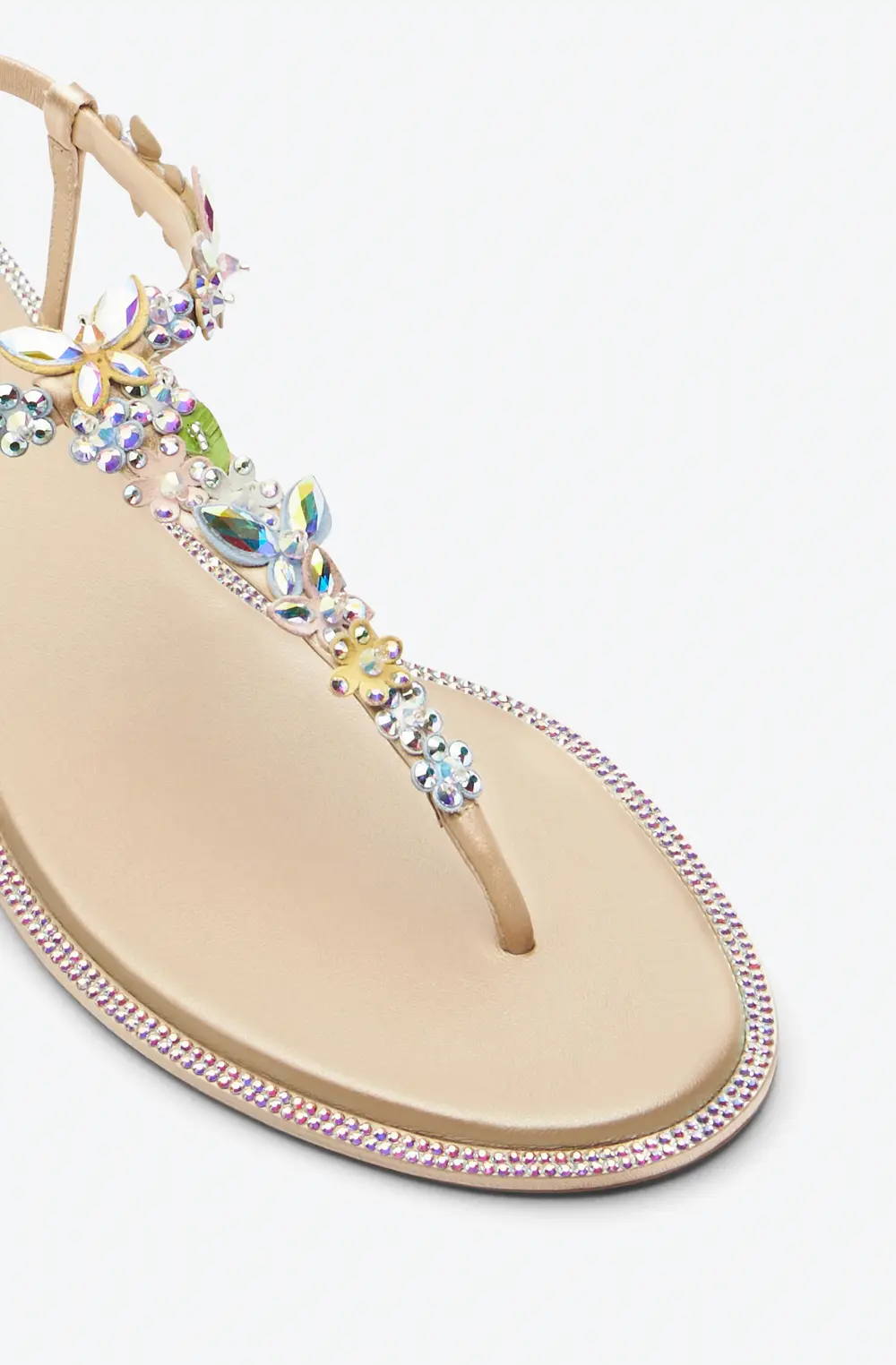 Rene Caovilla Eden Nude Thong Sandal 10
