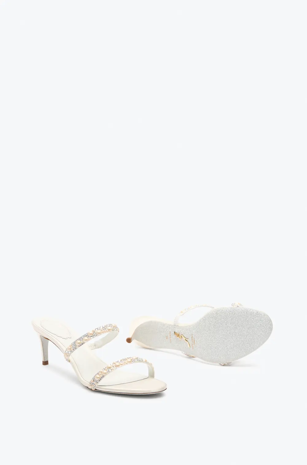 Rene Caovilla PEARL WHITE MULE 60