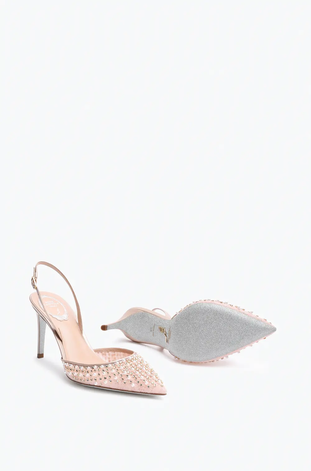 Rene Caovilla Aretha Nude Slingback 80