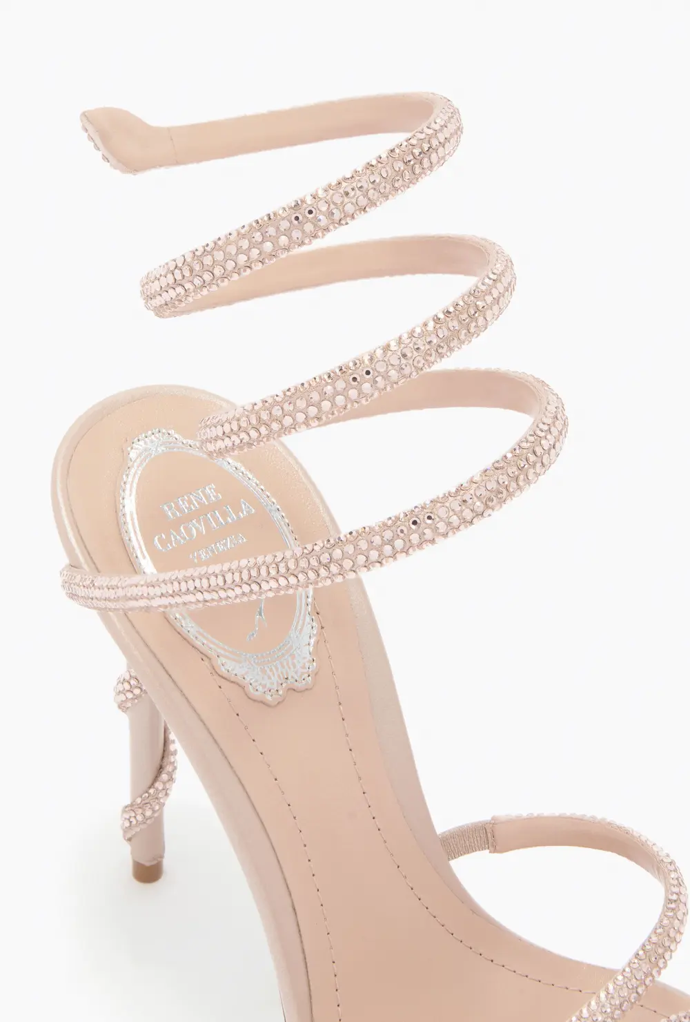 Rene Caovilla MARGOT NUDE PLATFORM SANDAL 120