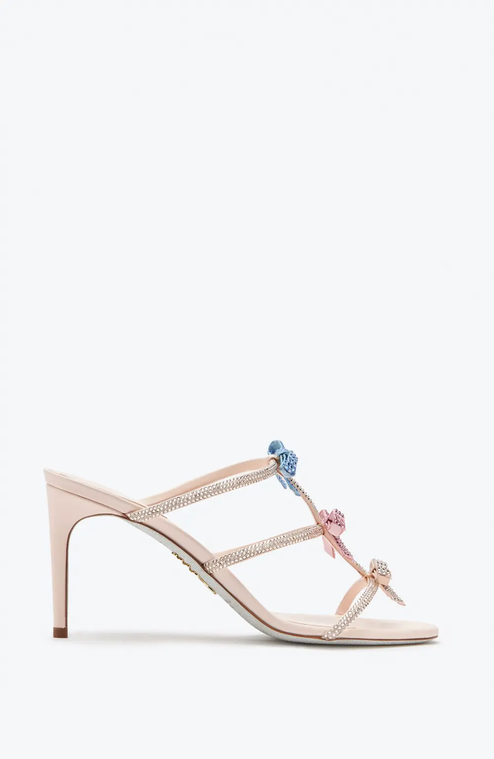 Rene Caovilla Caterina Mule With Multicolor Crystals 80