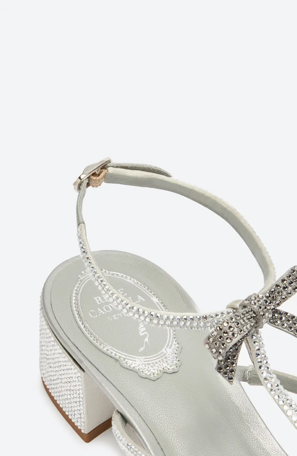 Rene Caovilla Caterina Silver Sandal 35