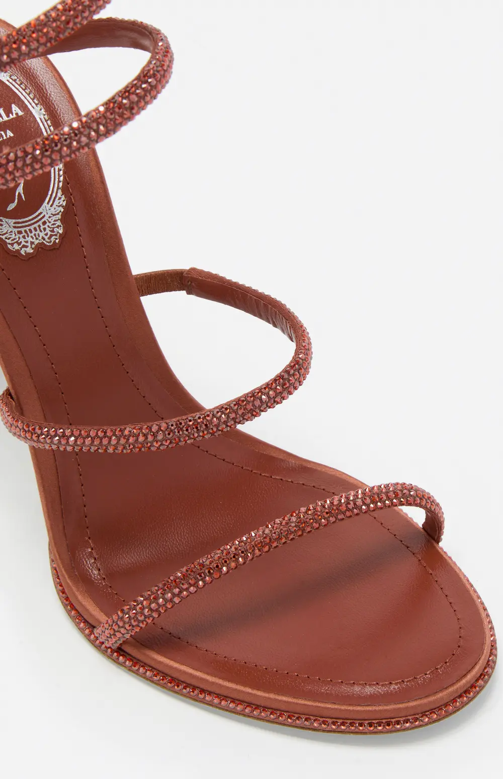 Rene Caovilla CLEO MOCHA MOUSSE SANDAL 105