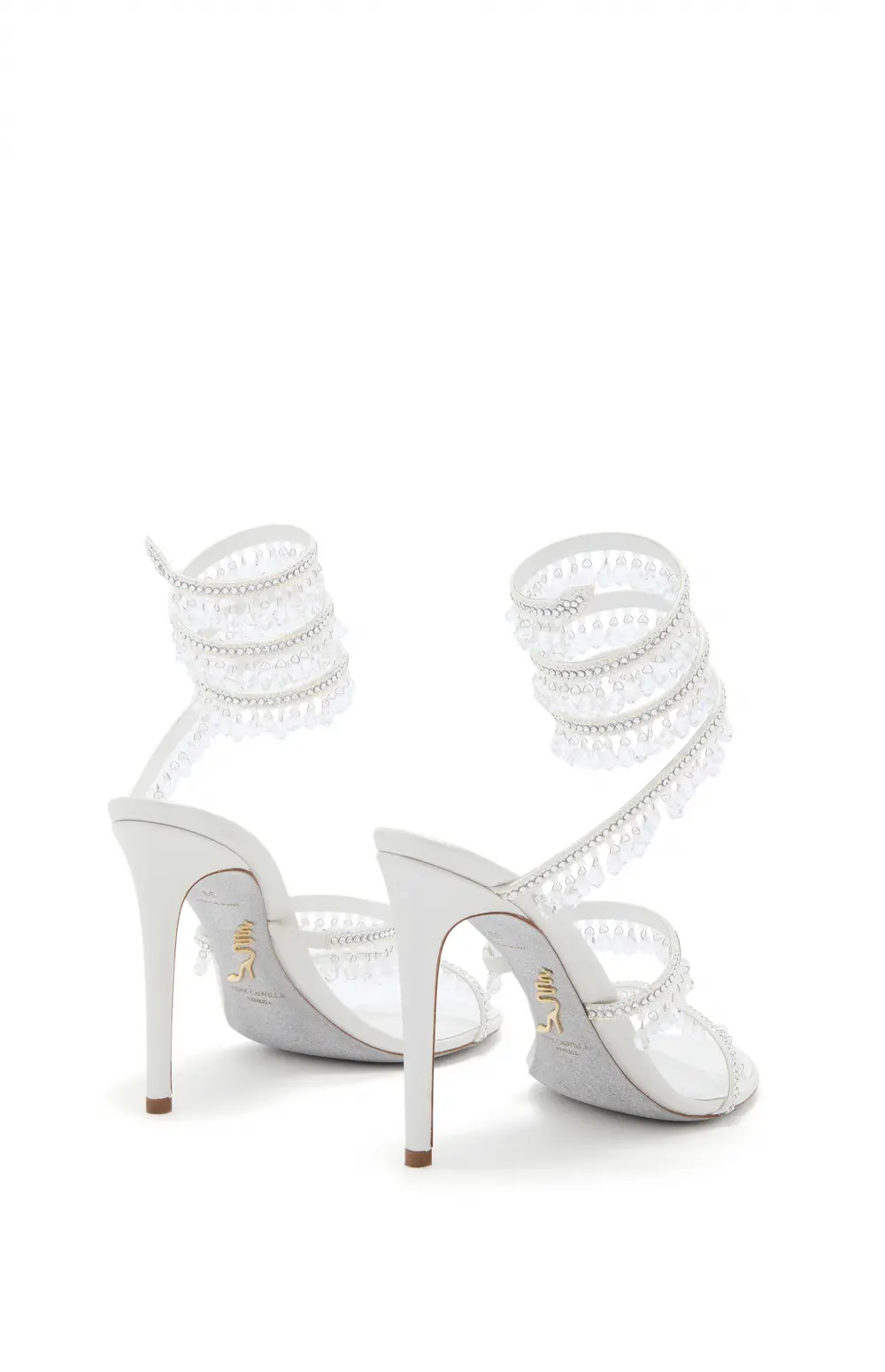 Rene Caovilla CHANDELIER WHITE SANDAL 105
