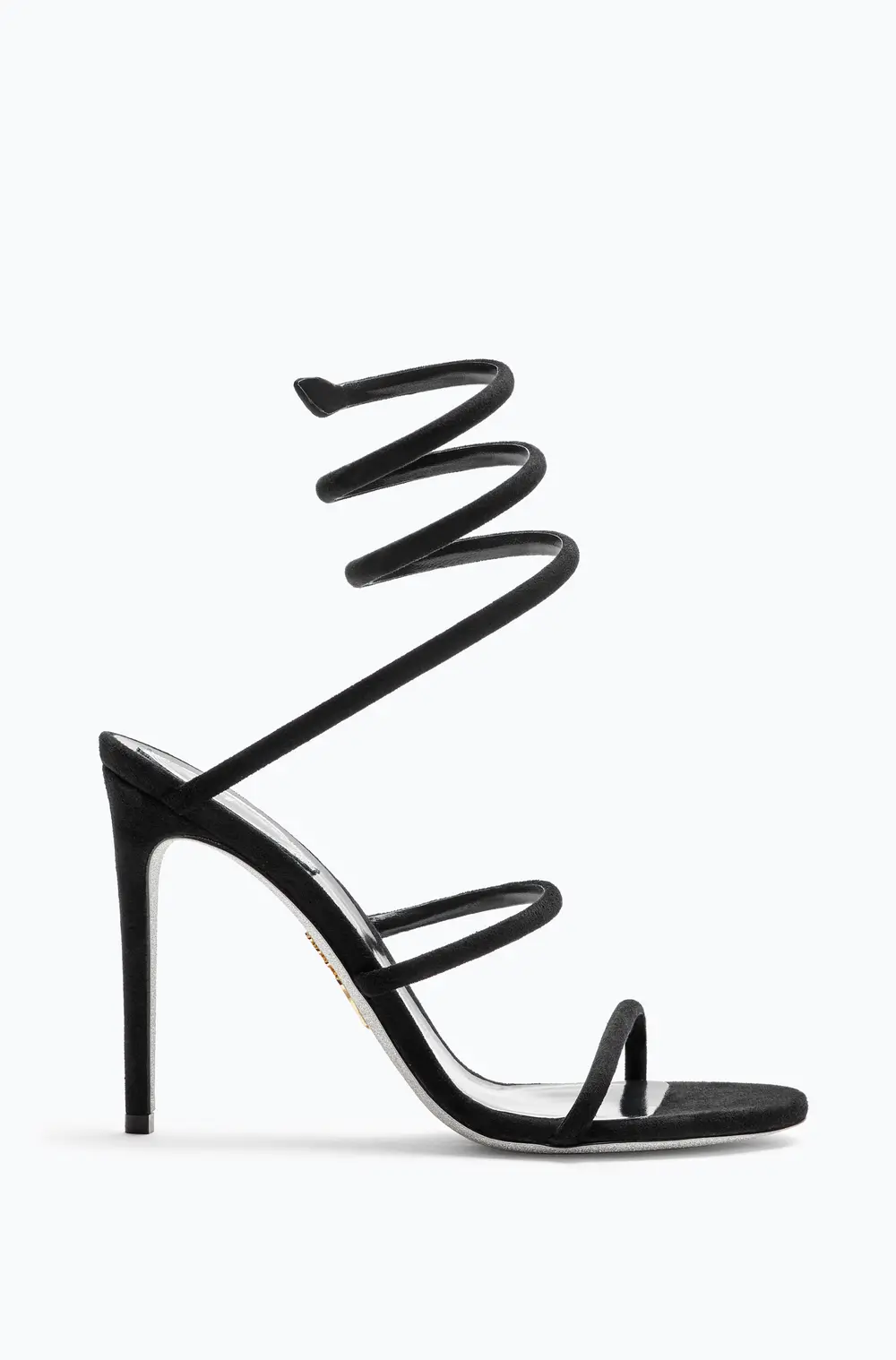 Rene Caovilla Cleo Black Suede Sandal 105