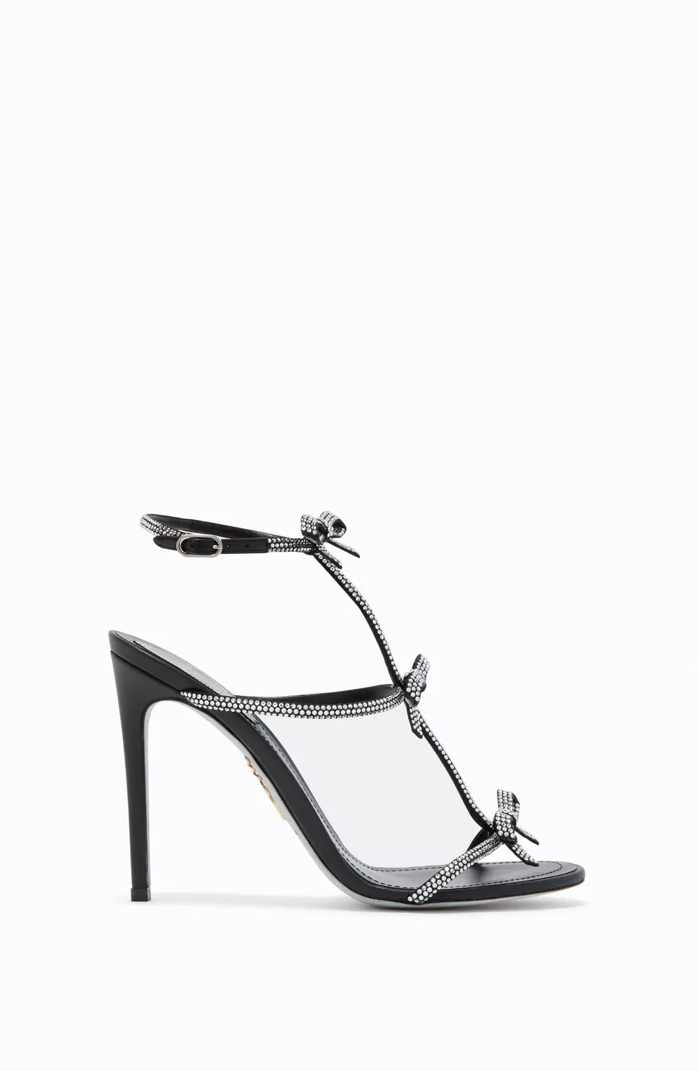 Rene Caovilla CATERINA BLACK AND SILVER SANDAL 105