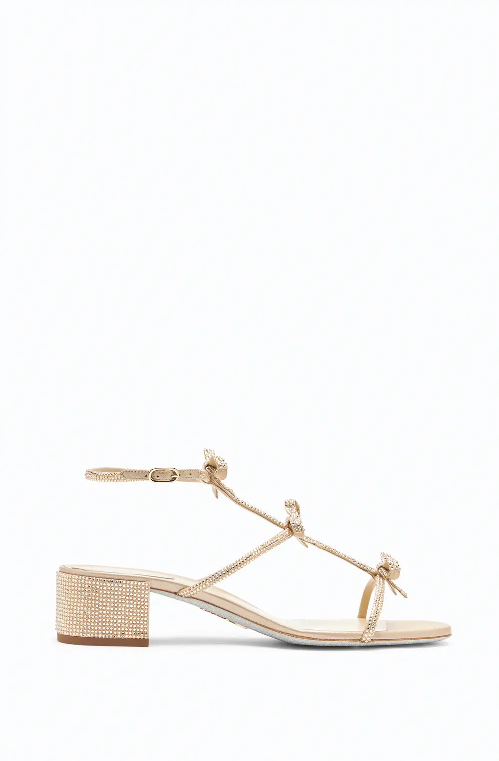 Rene Caovilla Caterina Crystal Beige Sandal 35