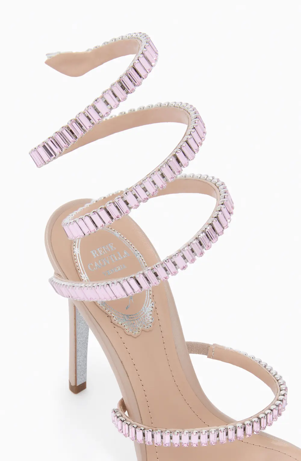 Rene Caovilla CLEO SPARK NUDE SANDAL 105