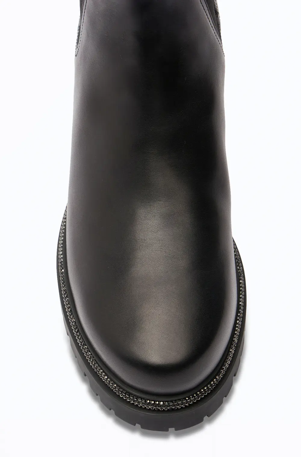 Rene Caovilla Black Leather Ankle Boots Bika