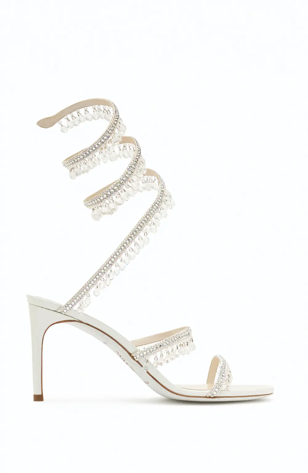 Rene Caovilla Chandelier Ivory Sandal 80