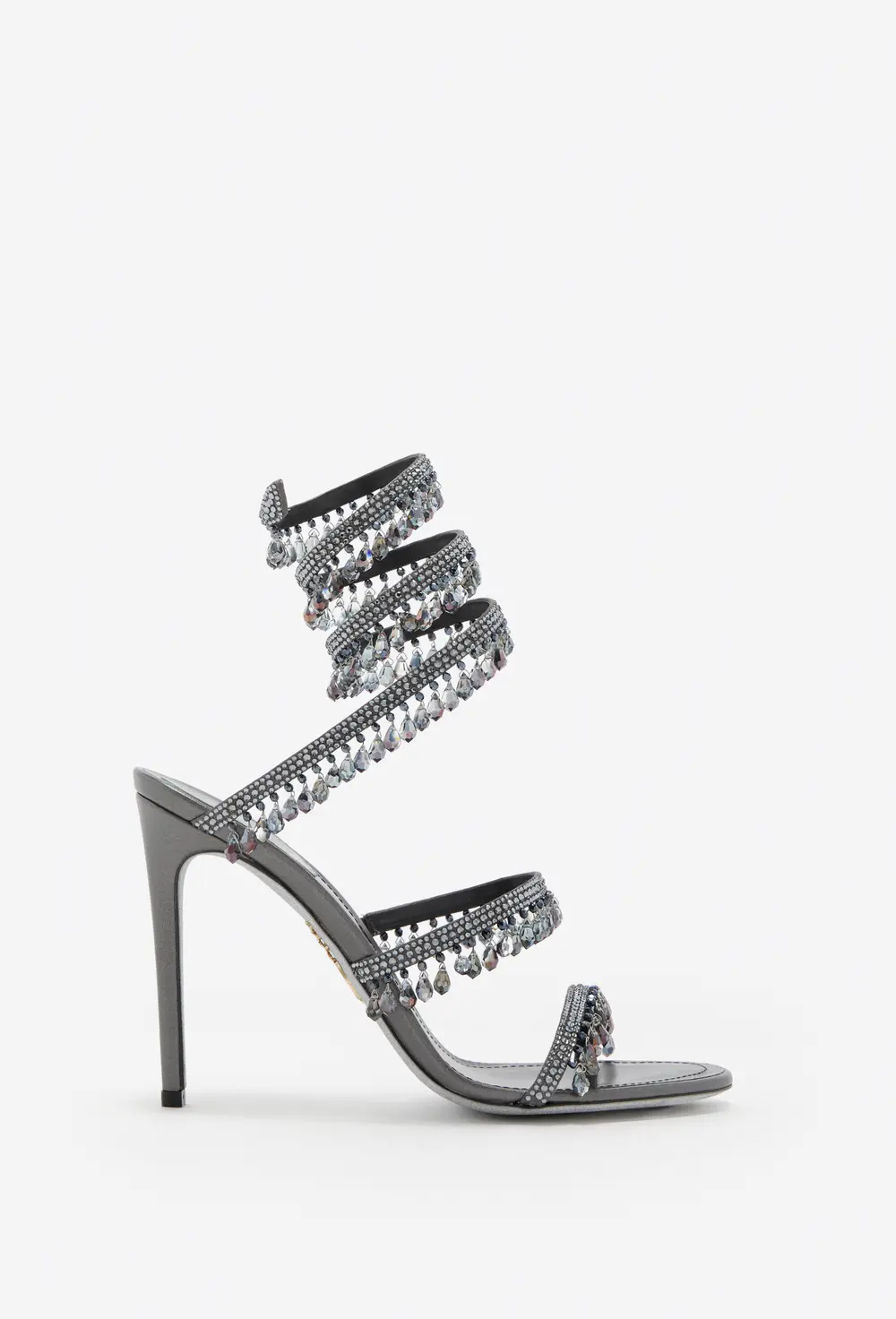 Rene Caovilla CHANDELIER GUNMETAL SANDAL 105