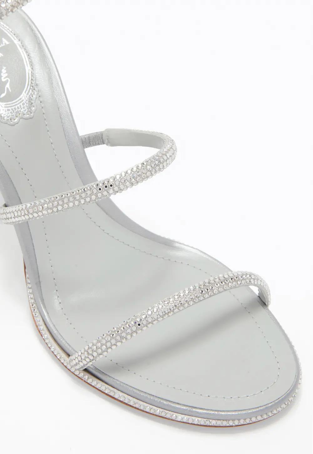 Rene Caovilla CLEO SILVER SANDAL 80