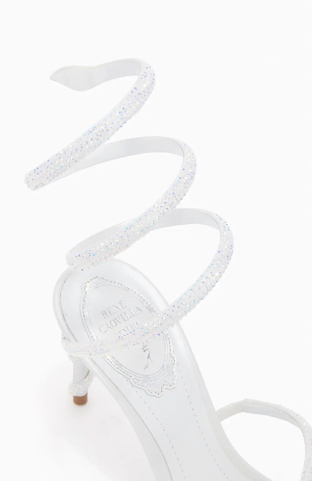 Rene Caovilla MARGOT WHITE SANDAL 80