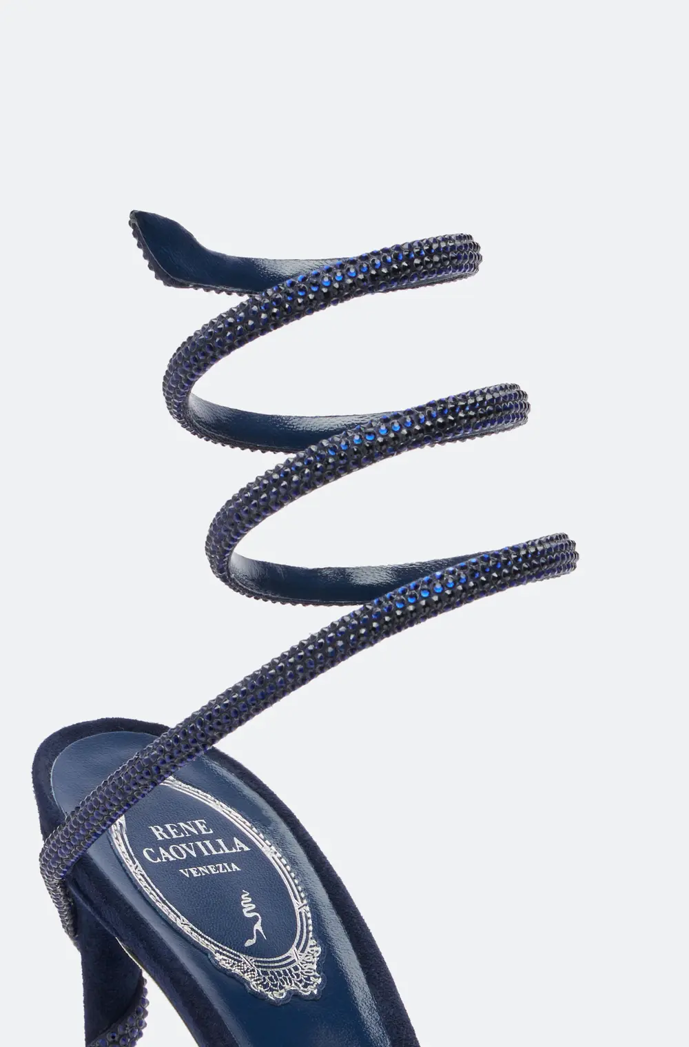 Rene Caovilla Margot Midnight Blue Pump 105