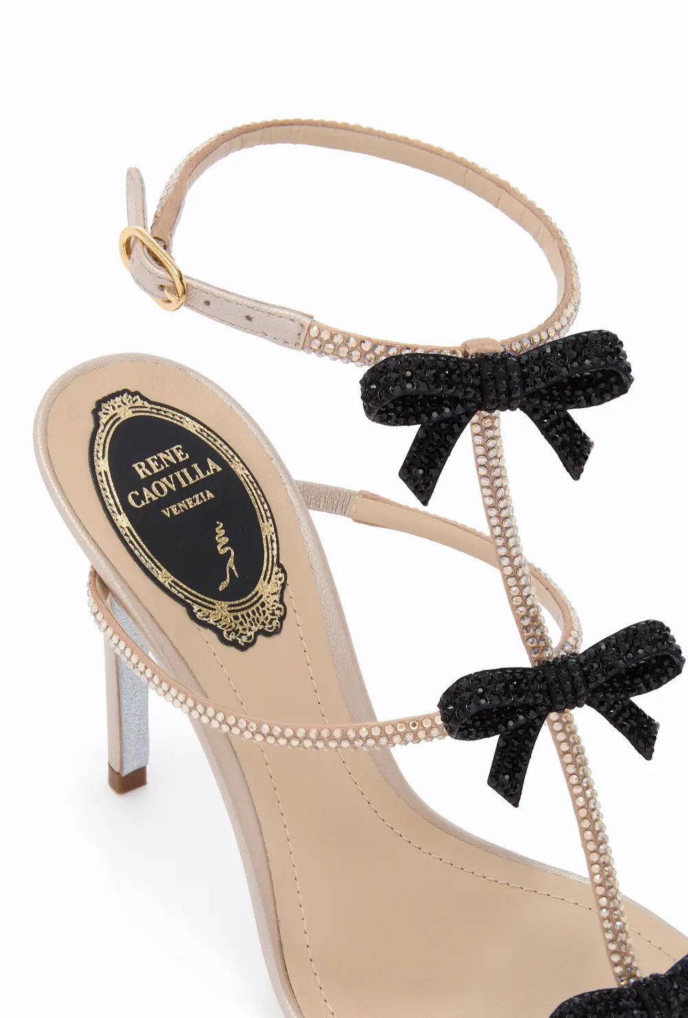 Rene Caovilla CATERINA CHAMPAGNE SANDAL 105