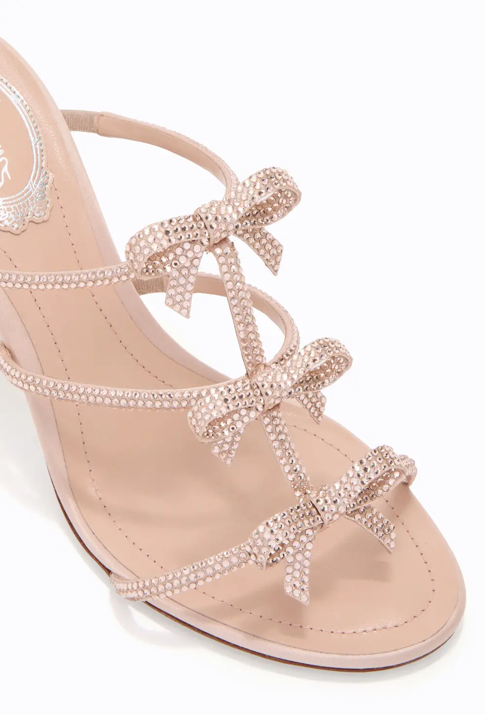 Rene Caovilla CATERINA BLUSH PINK MULE 80