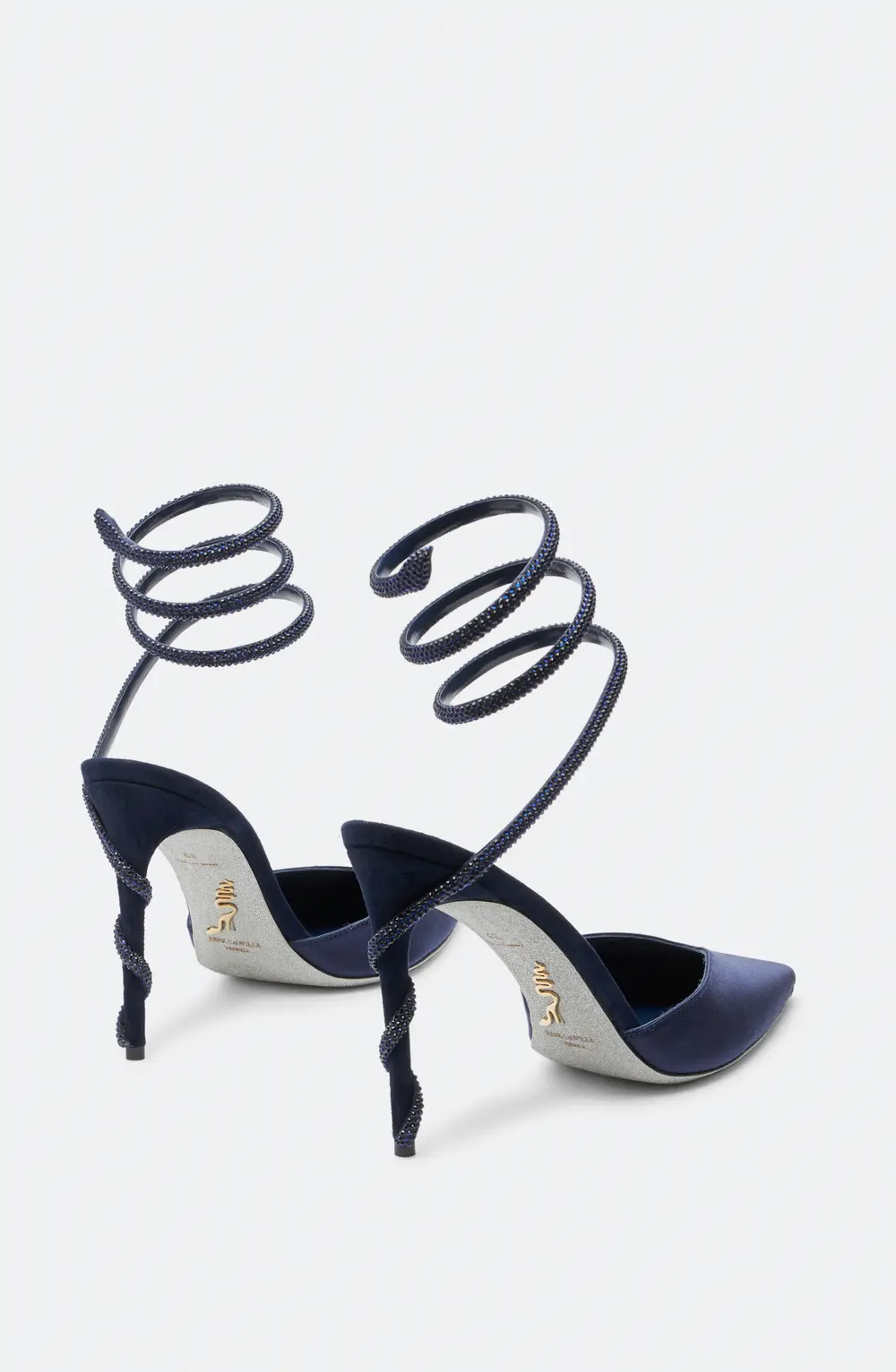 Rene Caovilla Margot Midnight Blue Pump 105