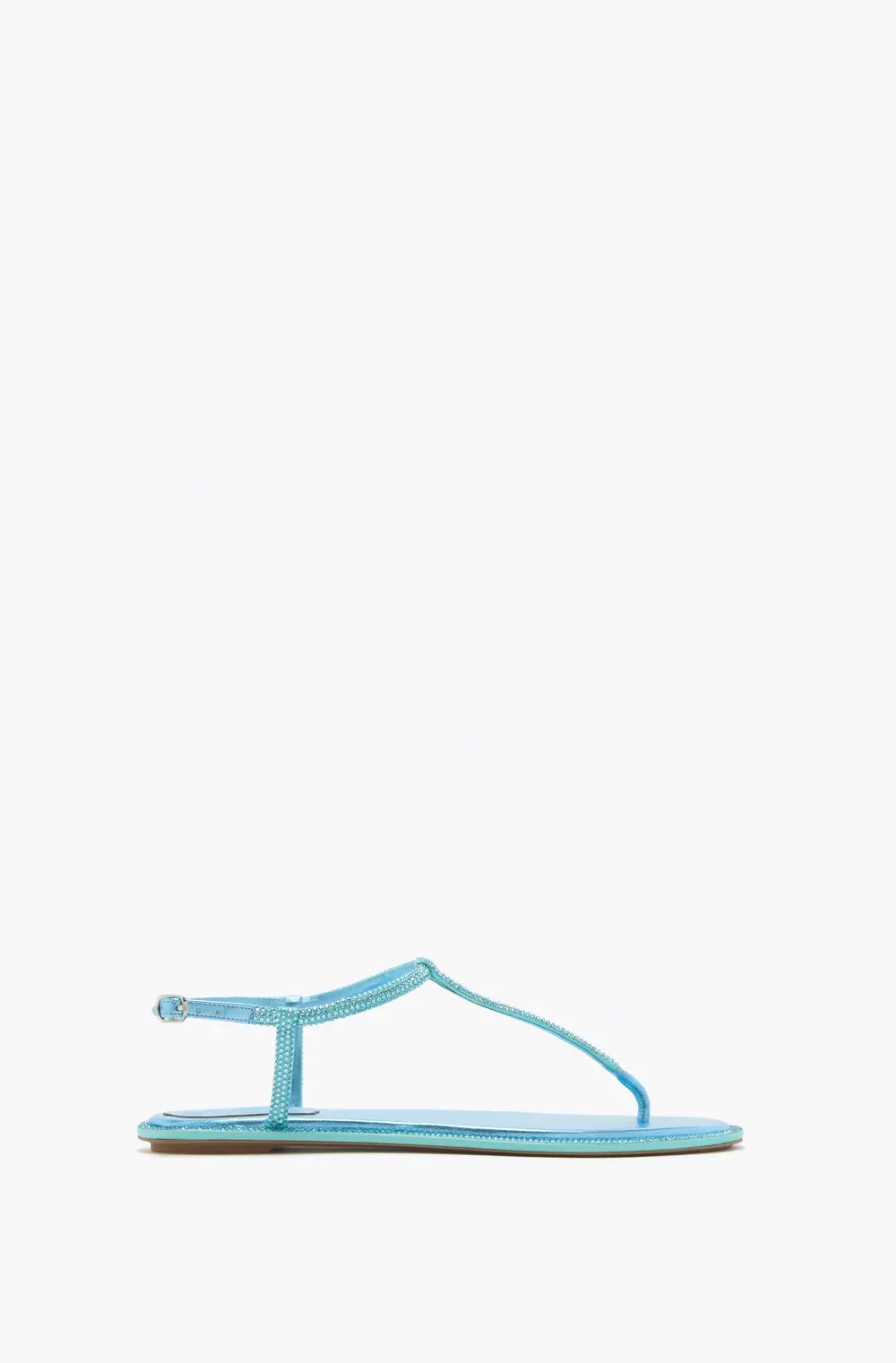 Rene Caovilla DIANA SKY BLUE SANDAL WITH CRYSTALS 10