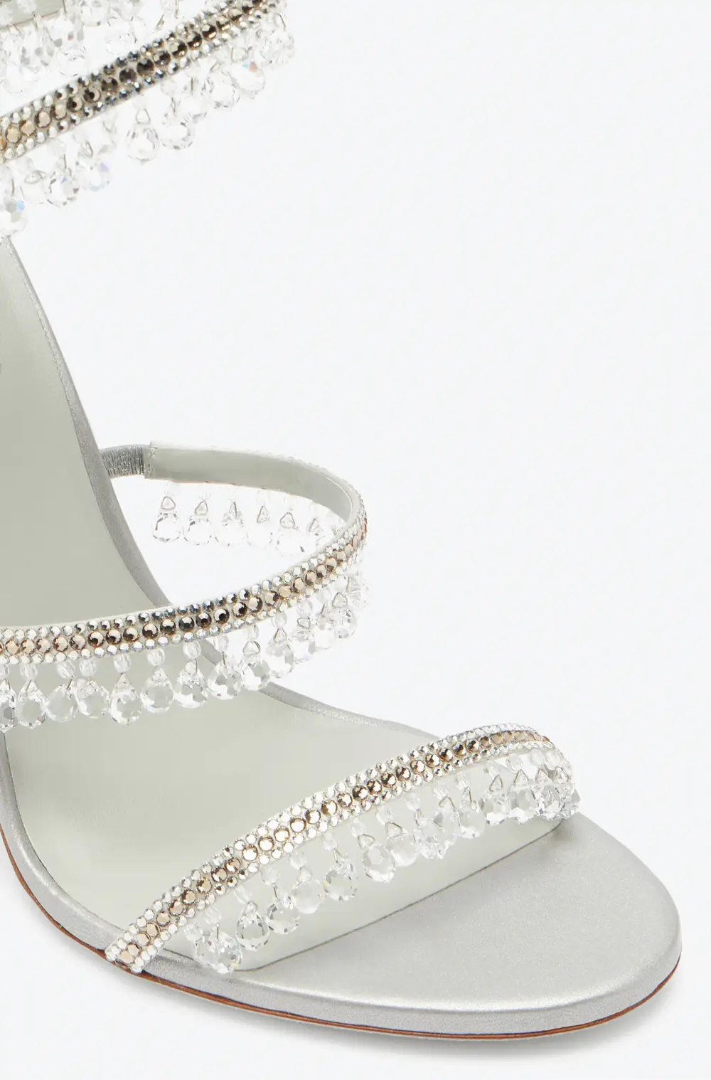 Rene Caovilla CHANDELIER SILVER SANDAL 105