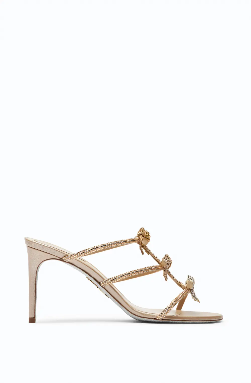 Rene Caovilla Caterina Champagne Mule 80