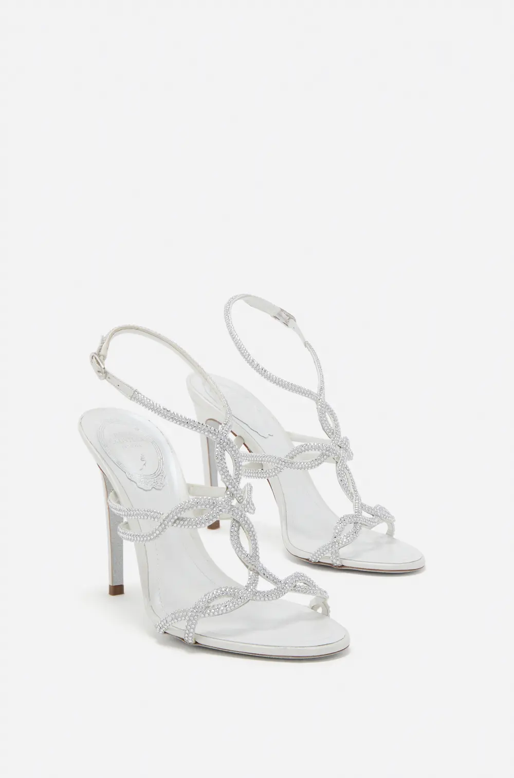 Rene Caovilla DALILAH WHITE SANDAL 105