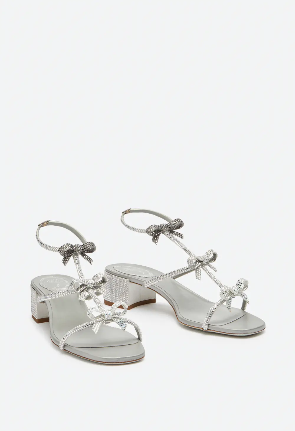 Rene Caovilla Caterina Silver Sandal 35