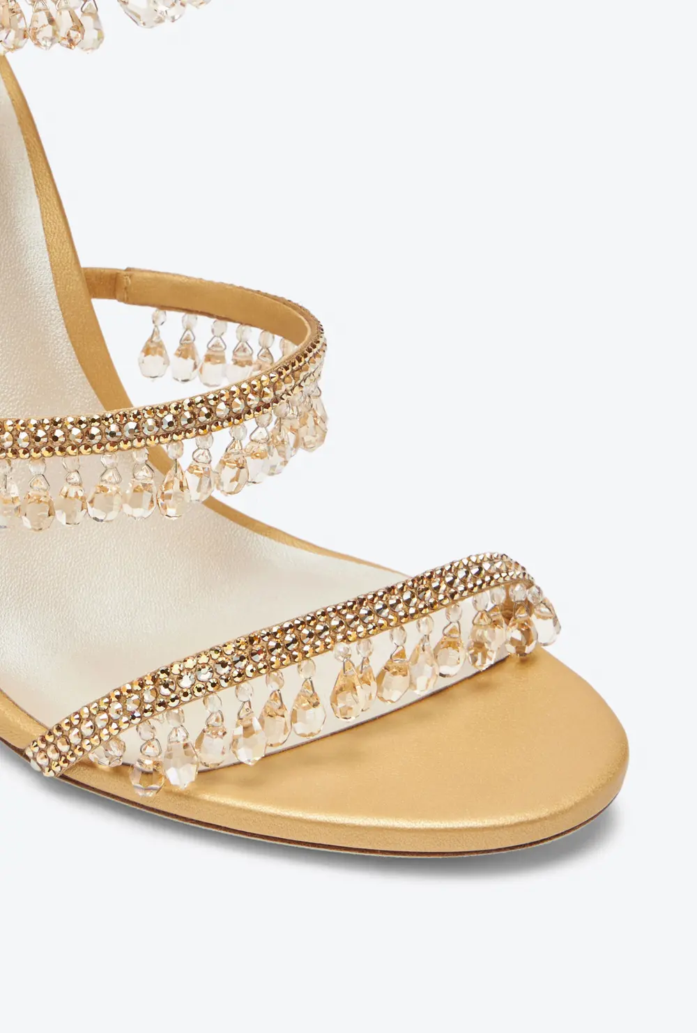 Rene Caovilla SUPER CHANDELIER GOLD SANDAL 105