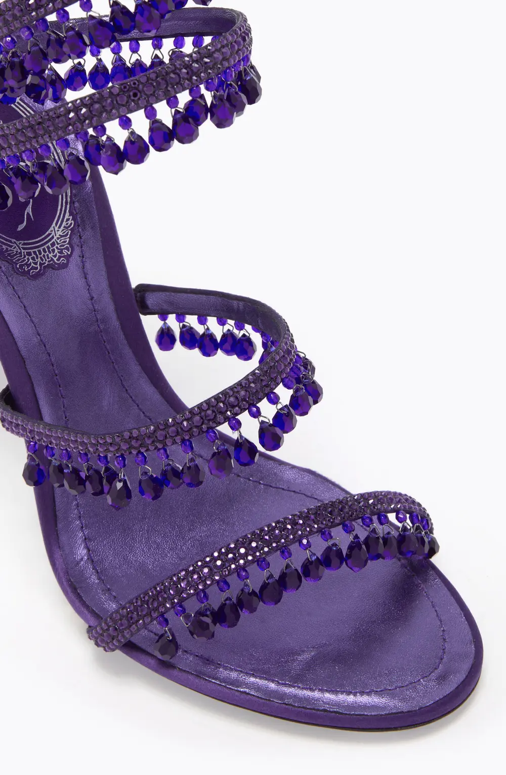 Rene Caovilla CHANDELIER PURPLE SANDAL 105